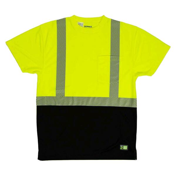 Unisex Hi-Vis Class 2 Color Blocked Pocket T-Shirt Thumbnail