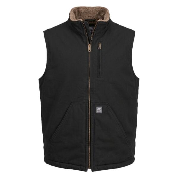 Men's Heartland Sherpa-Lined Washed Duck Vest Thumbnail