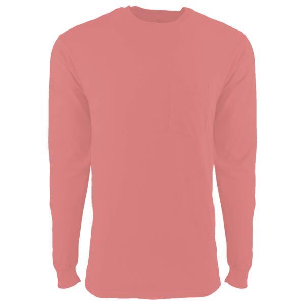 Unisex Inspired Dye Long Sleeve Pocket T-Shirt Thumbnail