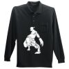 Long Sleeve Silk Touch Polo with Pocket Thumbnail